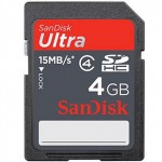 闪迪（SanDisk）4G Ultra SDHC存储卡（速度15MB/S）
