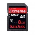 闪迪（SanDisk）8G SDHC存储卡（30MB/S）