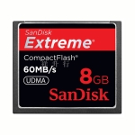 SanDisk（闪迪）Extreme 8GB CF存储卡 60MB/S（400X）