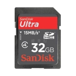 SanDisk（闪迪）Ultra 32GB SDHC存储卡 15MB/S（100X）