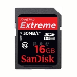 SanDisk（闪迪）Extreme 16GB SDHC存储卡 30MB/S（200X）